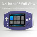 Purple Retro Handheld Game Console with 3.4-Inch IPS Display, Linux 64-Bit System, Wi-Fi, Bluetooth and HDMI Output