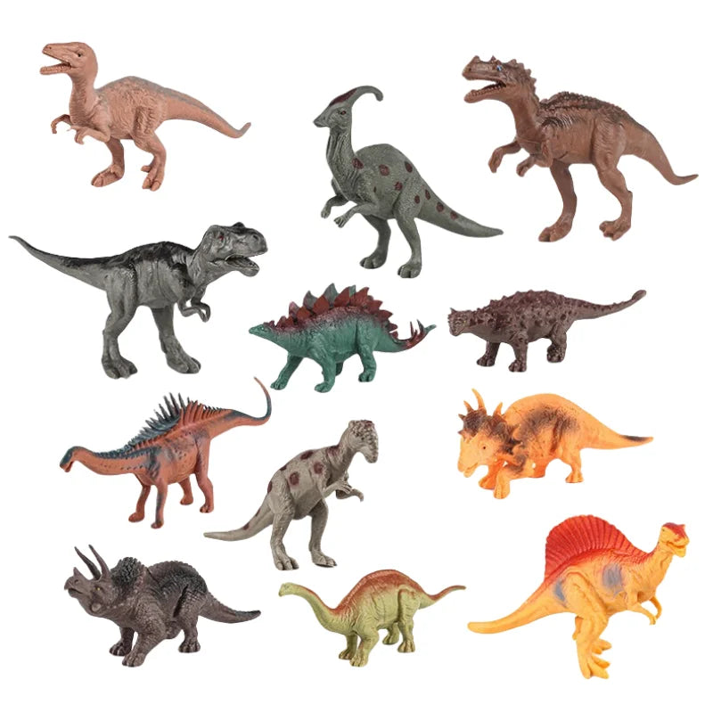 Children Simulated Jurassic World Dinosaur Toys Kids Tyrannosaurus Rex Triceratops Dinosaurs Animal Model Toy Boys Birthday Gift