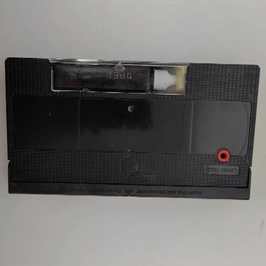 Black VHS Head Cleaning Tape for VCR Players, Reusable Video Cassette Cleaner