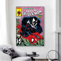 Spider-Man Classic Comic Canvas Print, 20 × 30 cm, Unframed Superhero Wall Art