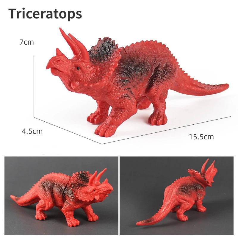 Children Simulated Jurassic World Dinosaur Toys Kids Tyrannosaurus Rex Triceratops Dinosaurs Animal Model Toy Boys Birthday Gift