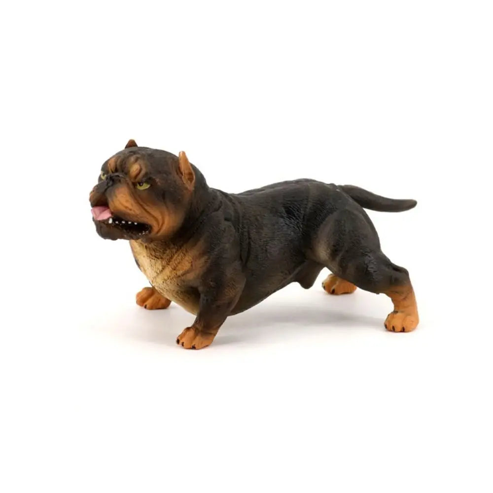 Realistic Bulldog Figurine PVC Animal Model for Display and Educational Play