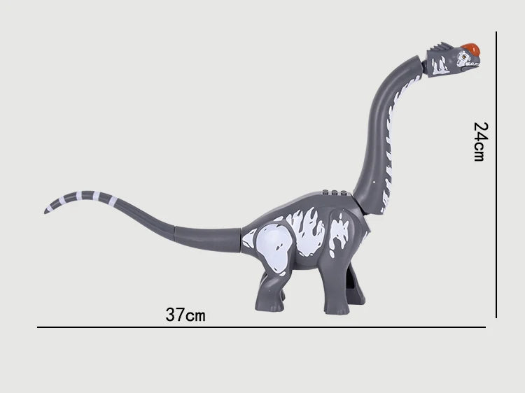 Titanosaurus Building Block Dinosaur Figure with Soft Rubber Design