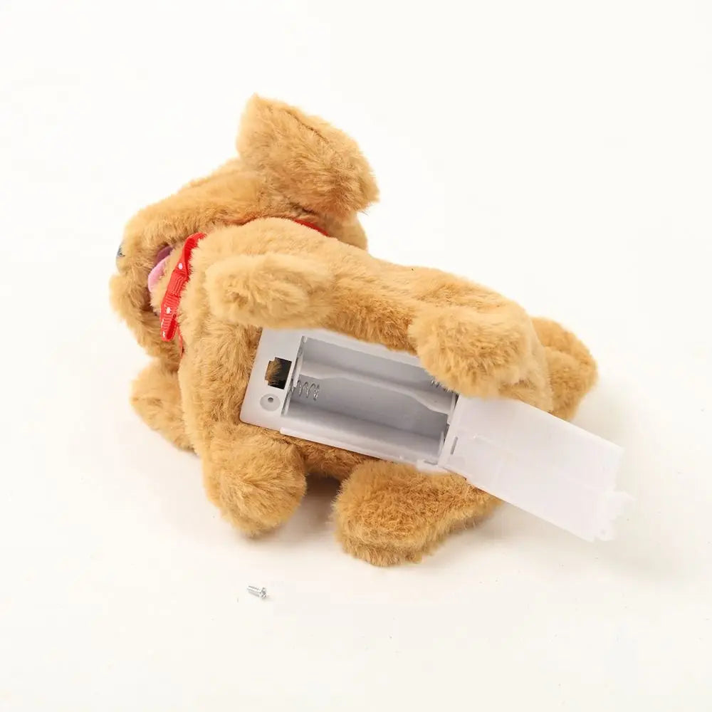 2025 Walking Barking Plush Dog Toy Electric Realistic Pet Puppy w/10 Sounds, Kids Companion Gift forChristmas Age 3+ virtual pet