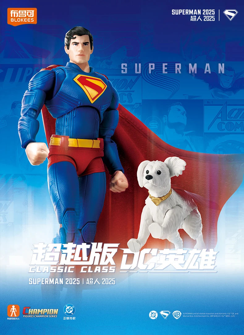 BLOKEES Original Batman Beyond Superman CHAMPION CLASS Gunn DC Justice League Comics Action Figure Assembled Model Toys Gift