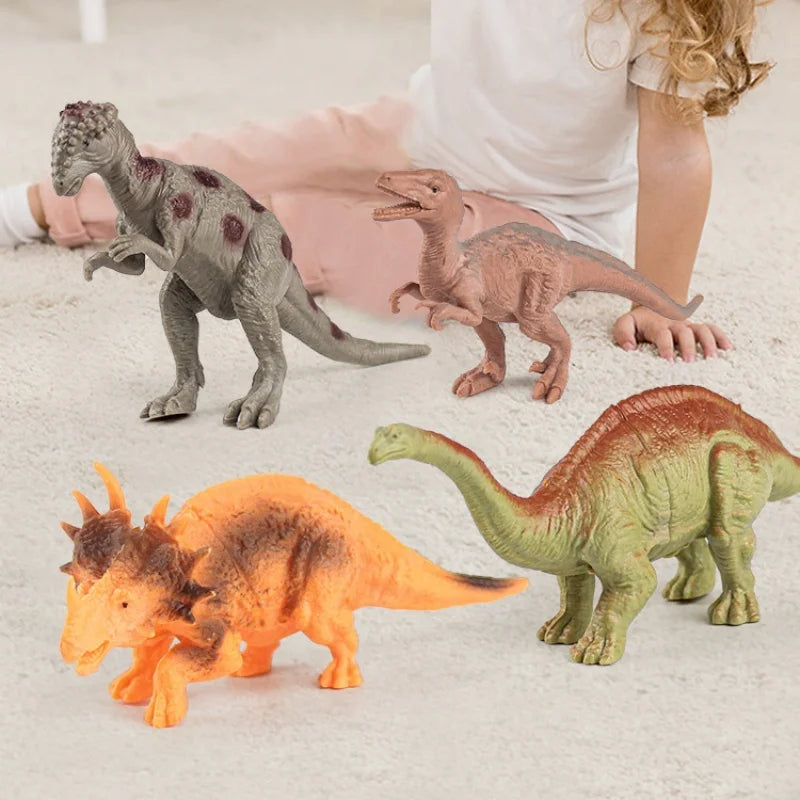 Children Simulated Jurassic World Dinosaur Toys Kids Tyrannosaurus Rex Triceratops Dinosaurs Animal Model Toy Boys Birthday Gift