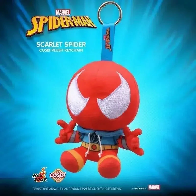 2026 ！！New Original Hot toys Marvel Spider Man Cosbi Blind Box Plush Bag Pendant Kawaii Spider Man Surprise Box Birthday Gift