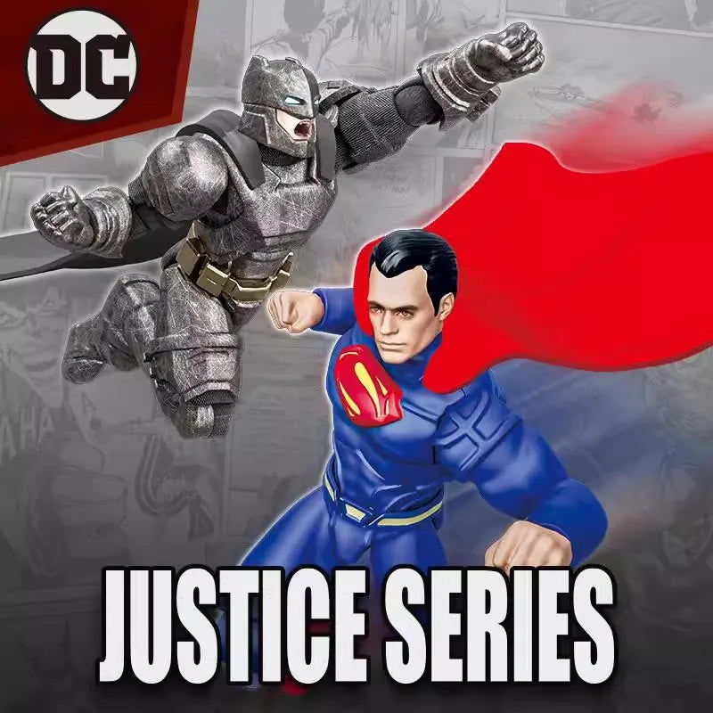 Dc Justice League Assemble Building Block Dolls Blind Box Action Figures Batman Neptune The Flash Black Superman Collectible Toy