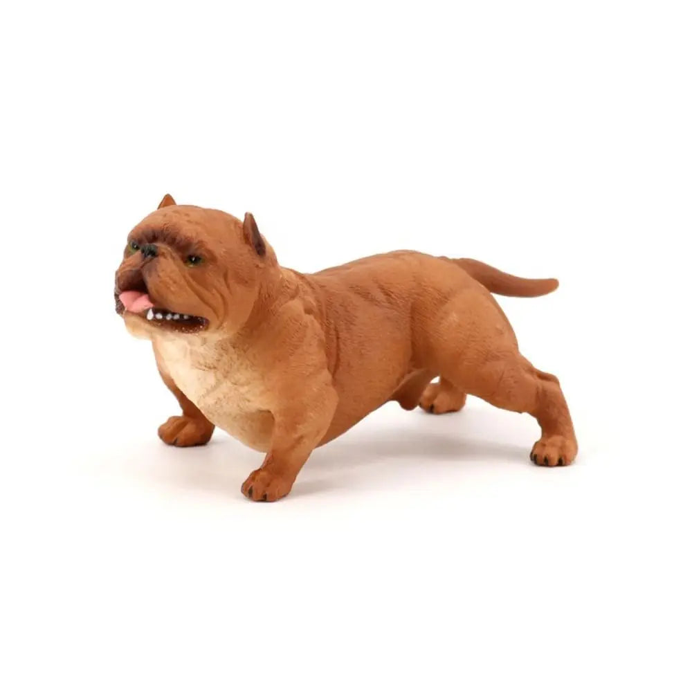 Realistic Bulldog Figurine PVC Animal Model for Display and Educational Play