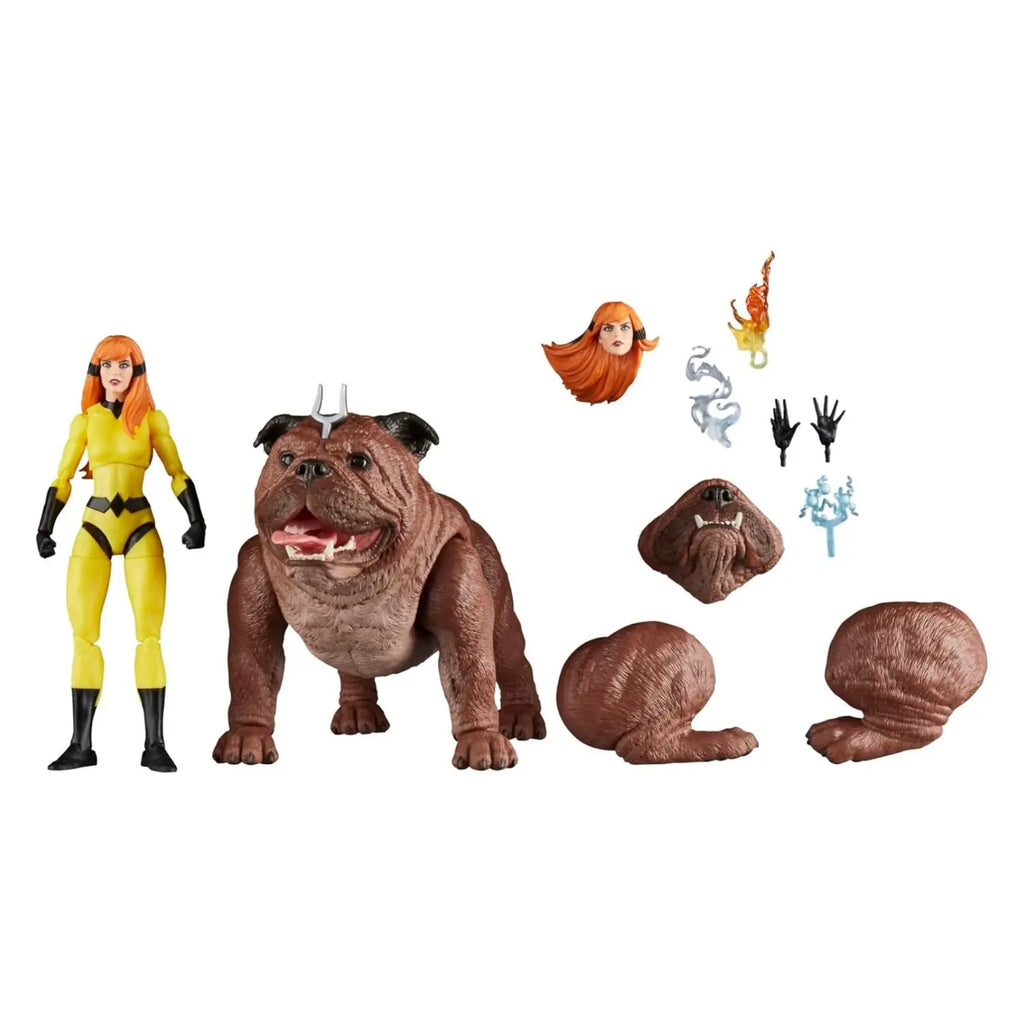 Marvel Legends Inhumans Crystal and Lockjaw Deluxe 6-Inch Action Figure Set