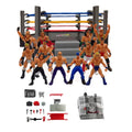 Mini Wrestling Arena Playset with Athlete Action Figures and Ring