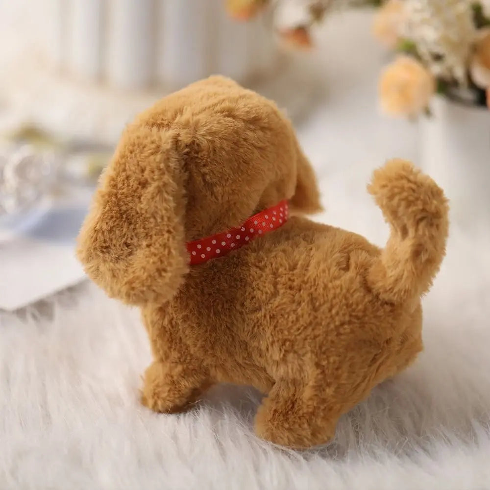 2025 Walking Barking Plush Dog Toy Electric Realistic Pet Puppy w/10 Sounds, Kids Companion Gift forChristmas Age 3+ virtual pet