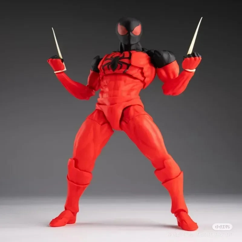 Mess Toys Venom Lethal Neighbor Spider Man Symbiotic Black Suit Messtoys Spiderman Anime Action Figure Collectible Model Gifts
