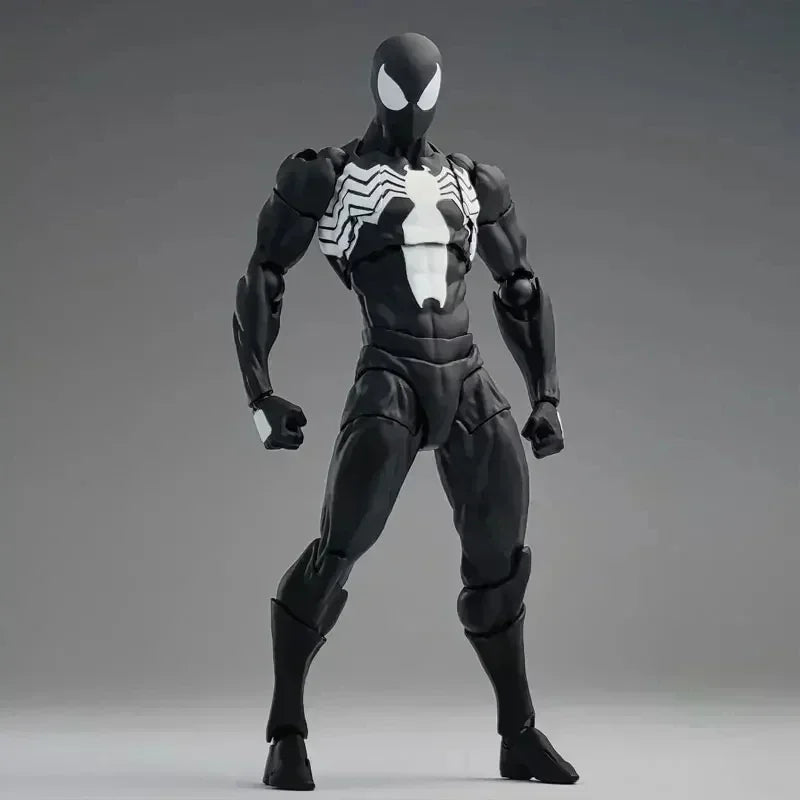 Mess Toys Venom Lethal Neighbor Spider Man Symbiotic Black Suit Messtoys Spiderman Anime Action Figure Collectible Model Gifts
