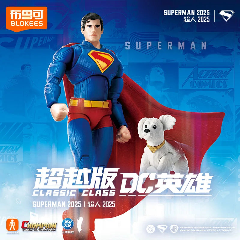 BLOKEES Original Batman Beyond Superman CHAMPION CLASS Gunn DC Justice League Comics Action Figure Assembled Model Toys Gift