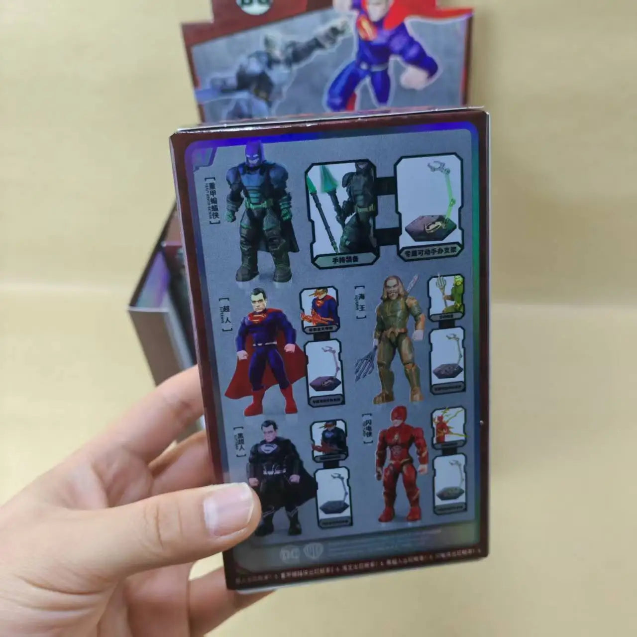 Dc Justice League Assemble Building Block Dolls Blind Box Action Figures Batman Neptune The Flash Black Superman Collectible Toy
